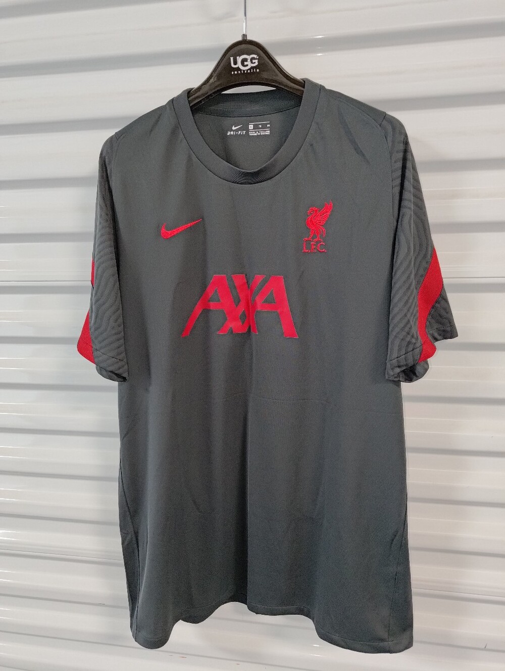 2021-2022 Nike Liverpool FC Strike Training Jersey Mens XL Gray Red